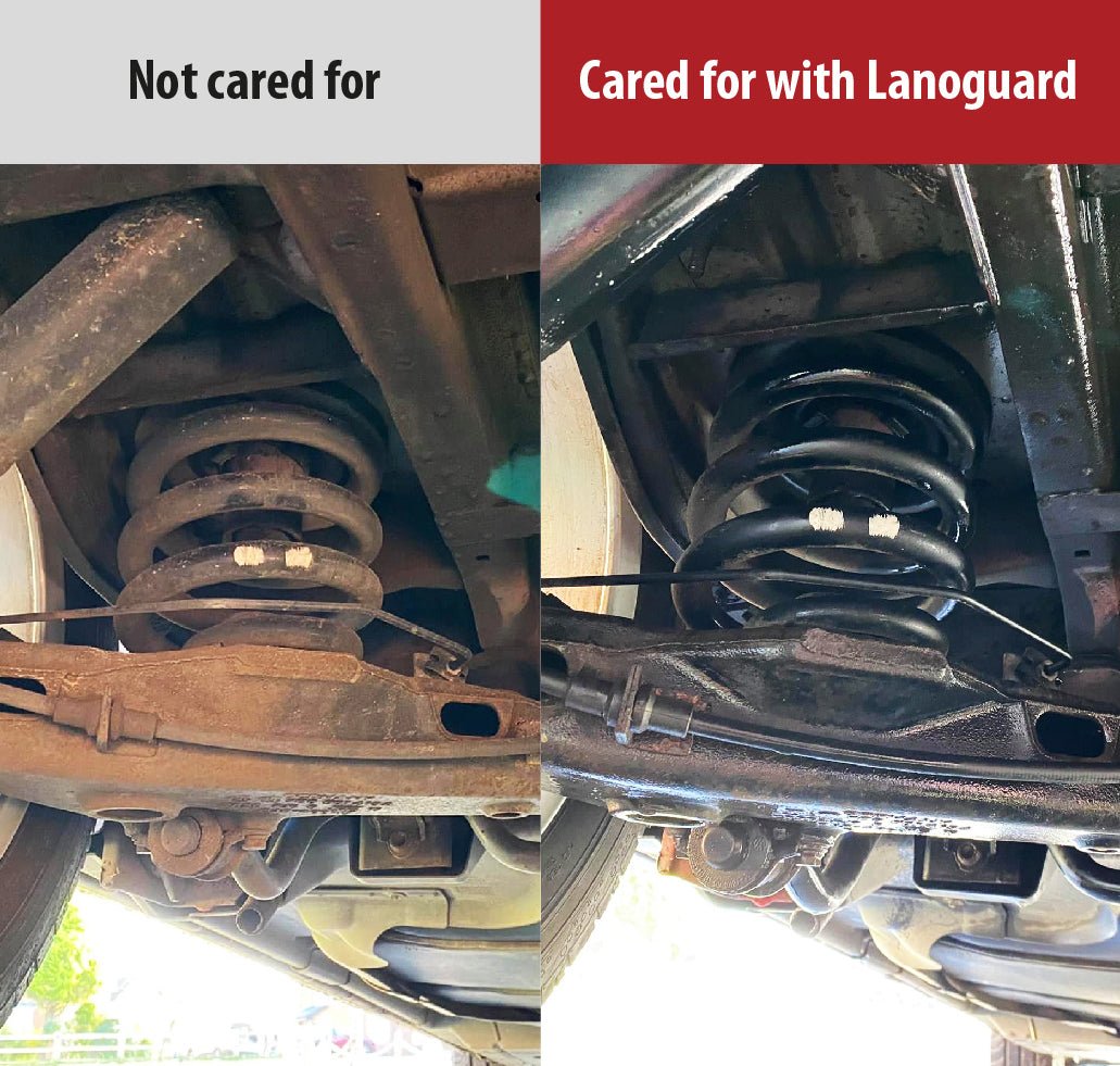 Kia Rio Rust Treating Rust On A Car Chassis. Tips For Rust Prevention | Lanoguard