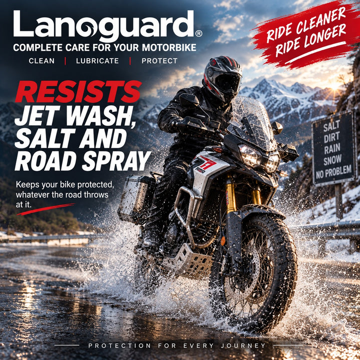 Lanoguard Starter Motorbike Kit – Chain Lubrication, Rust & Corrosion Protection