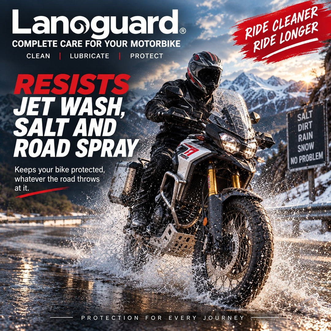Lanoguard Starter Motorbike Kit – Chain Lubrication, Rust & Corrosion Protection - Lanoguard
