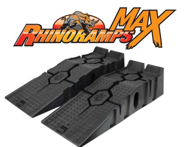 Rhino Ramps Max Heavy Duty 7T GVW & RhinoGear Heavy Duty Chocks - Lanoguard