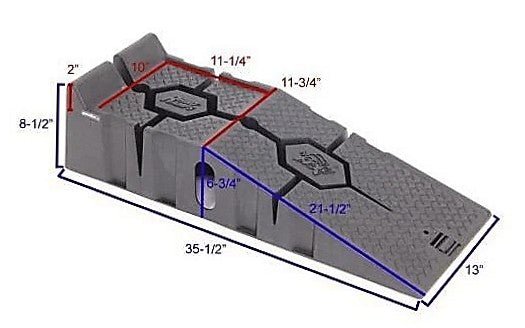 Rhino Ramps Max Heavy Duty 7T GVW & RhinoGear Heavy Duty Chocks - Lanoguard