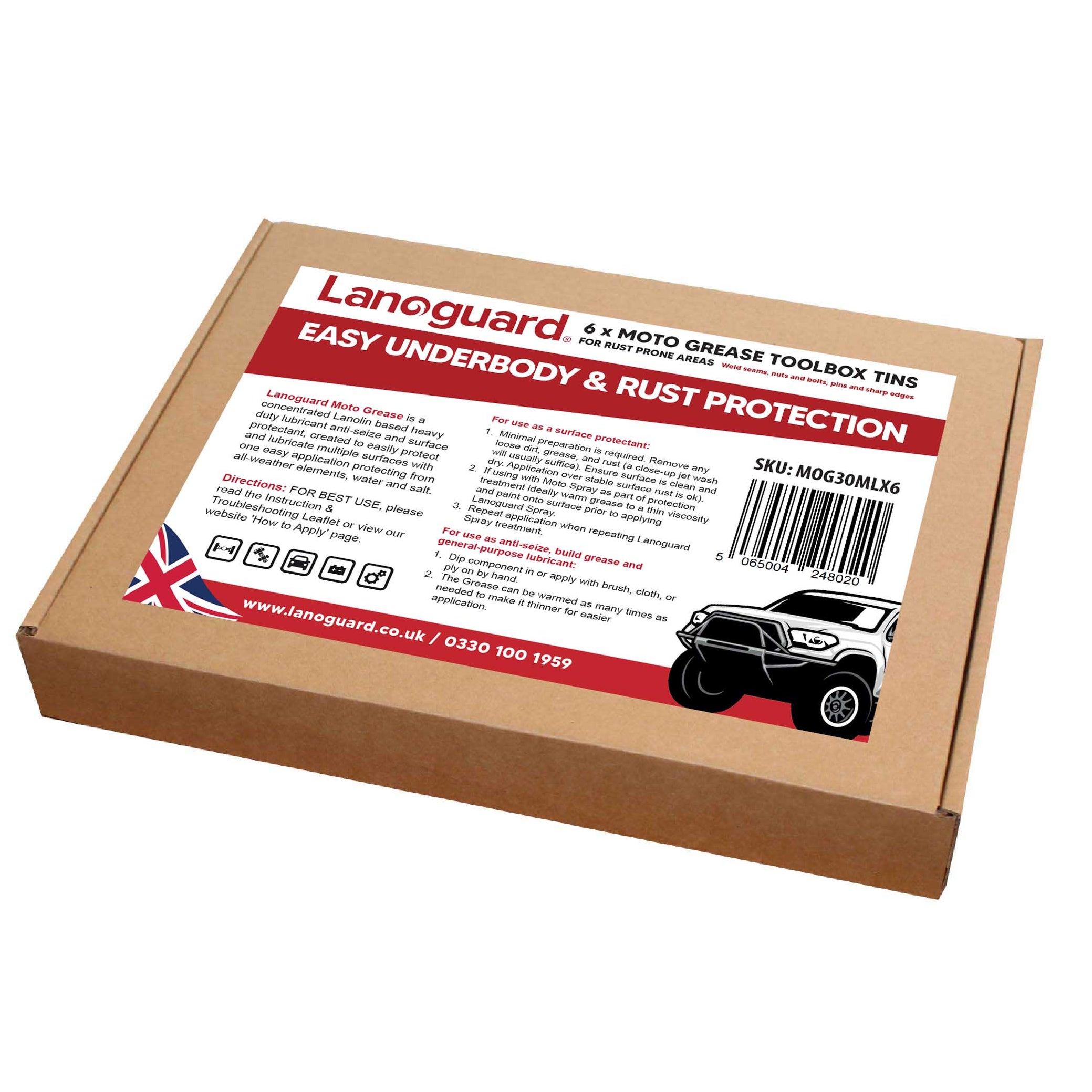 Lanoguard Moto Grease Tool Box Tins